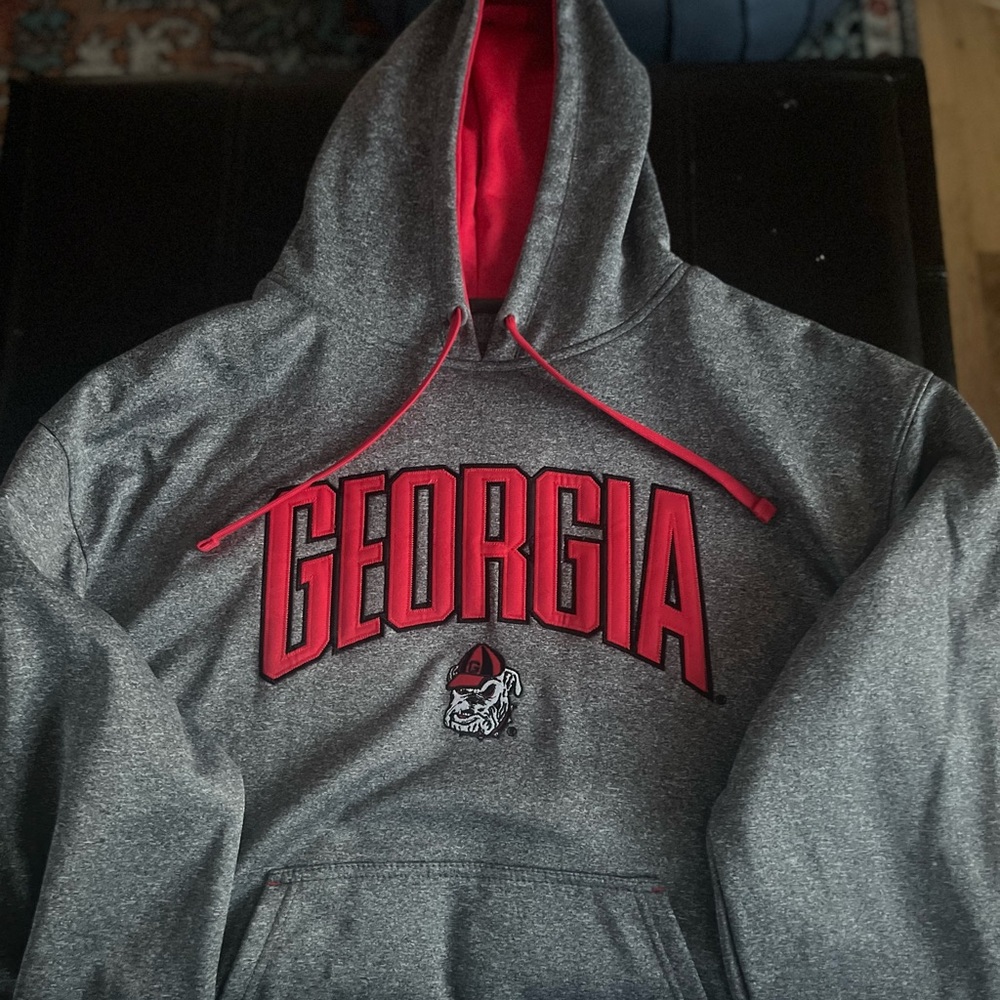 Georgia Bulldogs Champion Logo Pullover Hoodie (used)(XL)